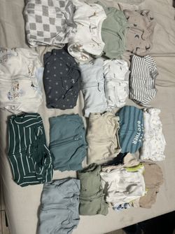 NB Onesies And Sleepers And Diapers