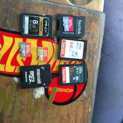 San Disk Memory Cards/ Adapters 