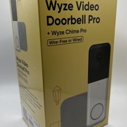 🔔 WYZE Video Doorbell Pro + WYZE Chime Pro - Wire-Free or Wired - NEW & SEALED