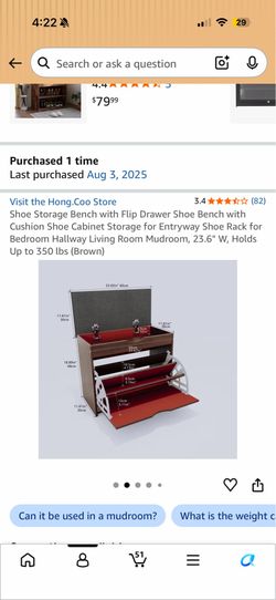 Shoe bench