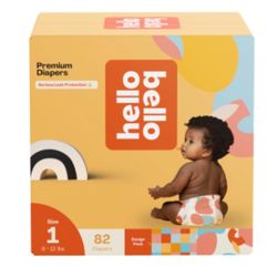 Hello Bello Diapers Size 1 - 82 Count 