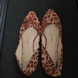 Leopard Print Flats - Lightly Worn 
