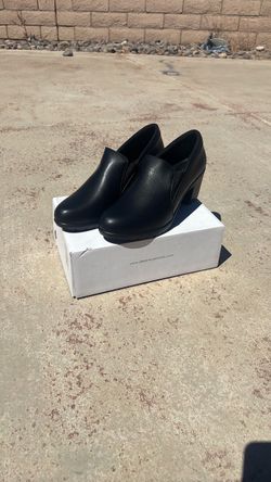 Dream Pairs Black Block Heel Loafers