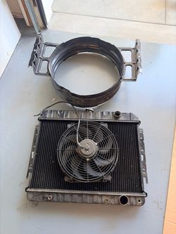 1963 Chevrolet Impala Radiator, Fan Shroud & Electric Fan – Complete Cooling Setup