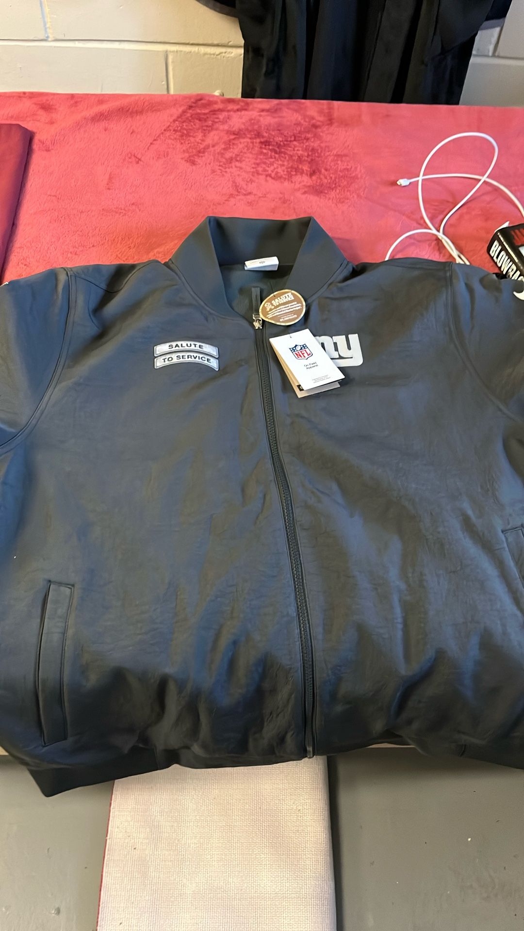 All Grey Size2x Giants Jacket