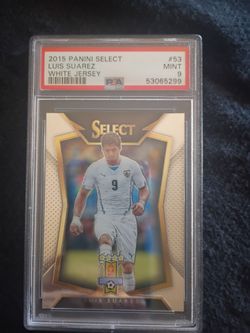 2015 Panini Select Luis Suarez #53 PSA 9