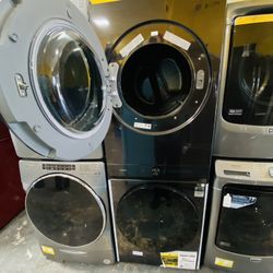 Samsung Stacked Washer And Dryer Electric No Credit Needed 