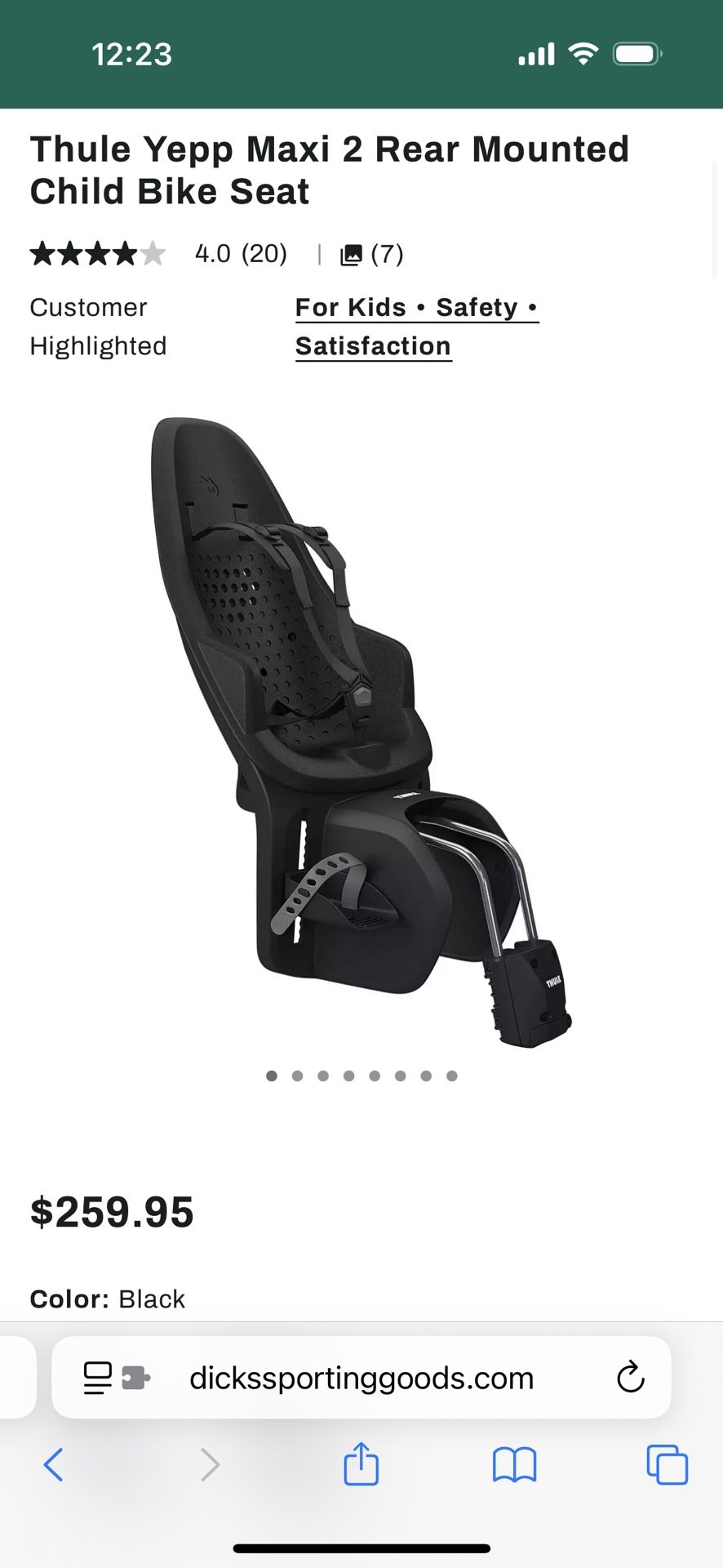 THULE BIKE SEAT
