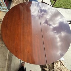 Cherry Wood Dining Set + Matching Leather Sofas – Moving Sale – Bundle or Separate