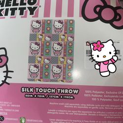 Spring Hello Kitty Blanket 