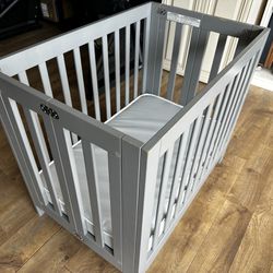 Baby Mini Crib , Grey 