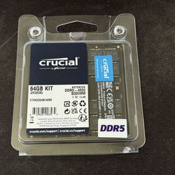 Crucial 64GB Kit (2x32GB) DDR5 4800MHz CL40 Laptop Memory GREAT WORKING