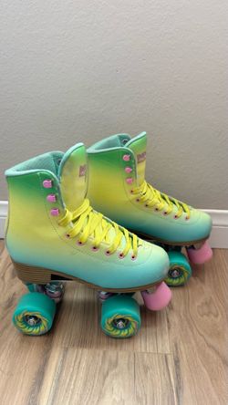 Impala Quad Roller Skates Ombre Green Yellow