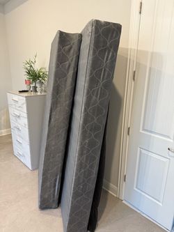 2 box springs for king Mattress with king rack