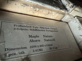 Engineered Wood Flooring $2.2/psf