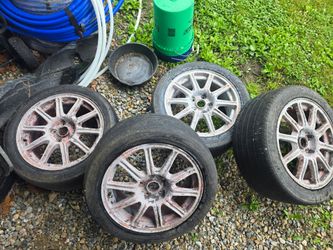 OEM Subaru STI BBS Wheels Silver 5x114.3
