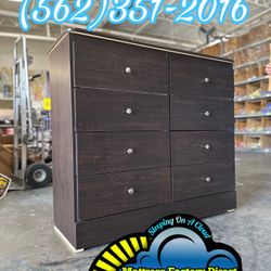 Eight Drawer Brown Chest Cajonera Comoda Mueble Nuevo Dresser 