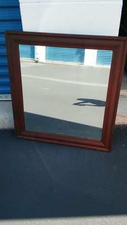 Antique Oak Foyer Mirror Churchill Plantation