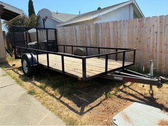 2020 Coast 7x14 Flat Bed Utility Trailer
