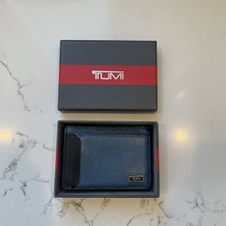 Tumi Blue Leather Wallet  