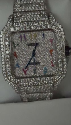 Cartier bussdown box and papers moissanite