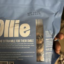 Dogs food, and treats and vitamins