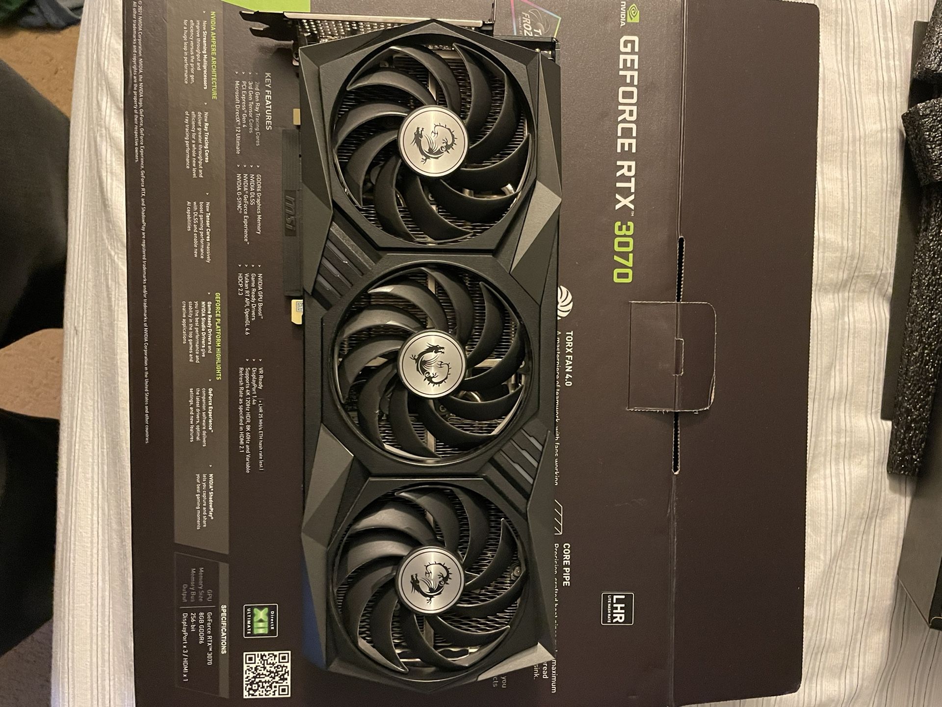 MSI RTX 3070 Gaming Z Trio Graphics Card