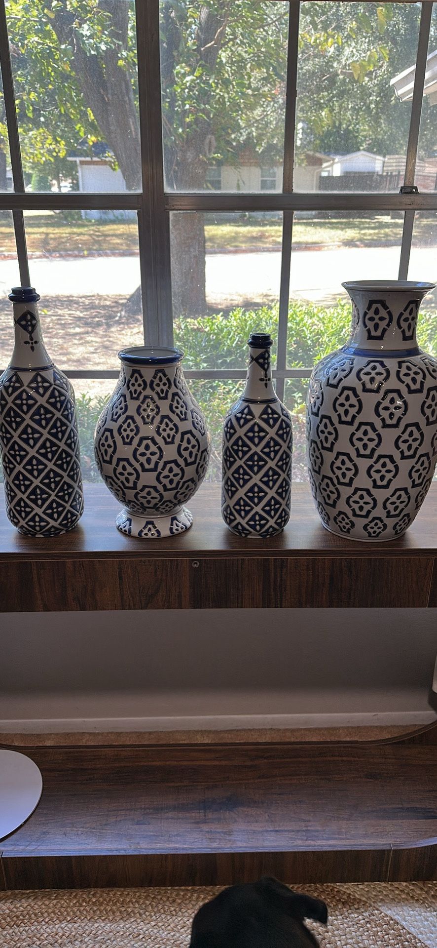 Beautiful Blue And White Ceramic Vases
