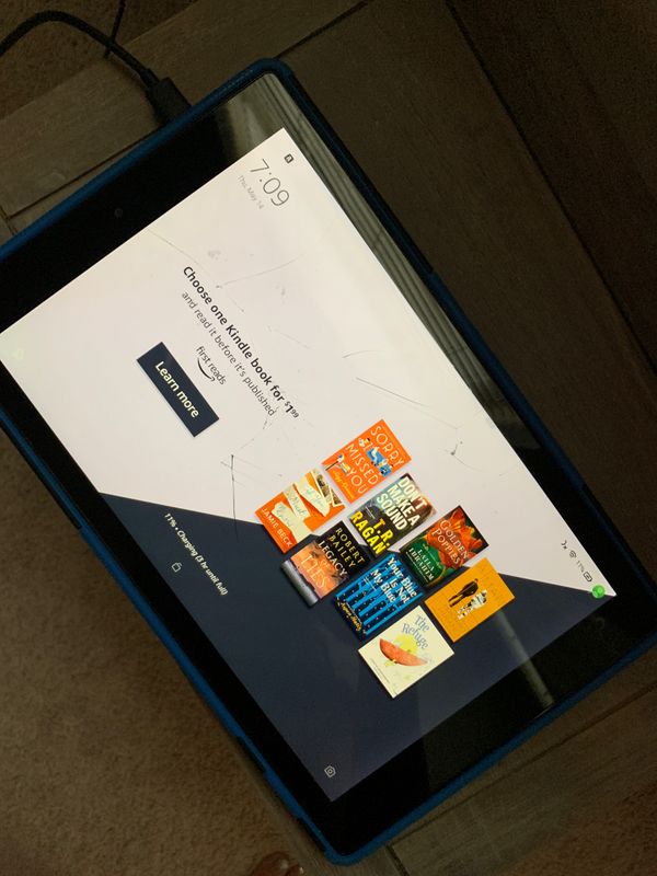 Amazon Fire 10 HD tablet cracked screen for Sale in Sanford, FL OfferUp