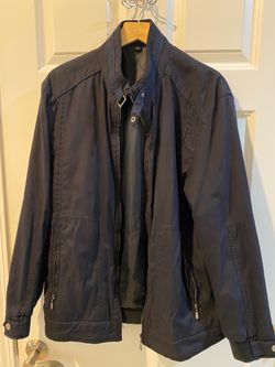 Mens Jacket size large navy blue