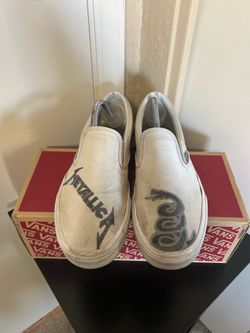 Vans x Metallica Custom White Slip-On