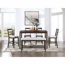 Counter Height Dining Set with Bench