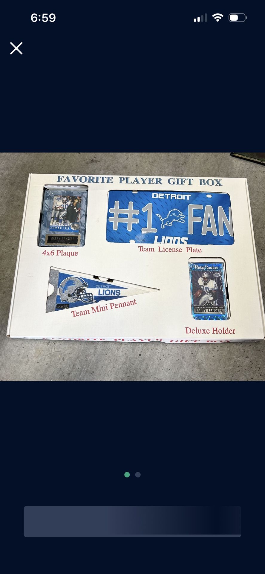 Detroit Lions Barry sanders fan pack