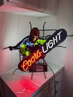 Coors Light Neon Bar Sign