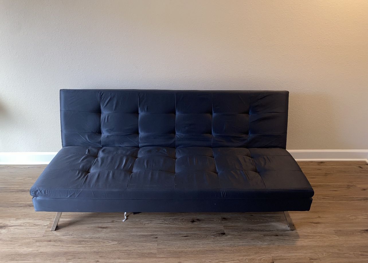 black futon couch