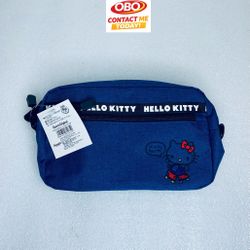New Sanrio Hello Kitty Sacoche Navy Blue Shoulder Messenger Bag, 9.4"x5.9"x2.4"