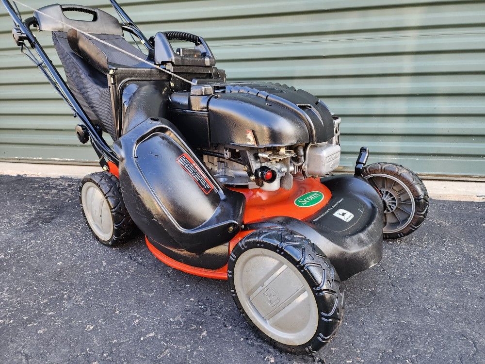 Scott s John Deere RWD Self Propel Lawn Mower 6.5HP Briggs OHV BIG BAG PRICE IS FIRM for Sale in Fort Collins CO OfferUp