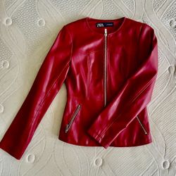 Zara Leather Jacket Small
