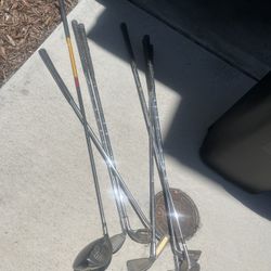FREE: Gold Clubs, Tennis Balls, Kitchen Trash Cans