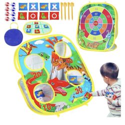 Dinosaur 3 in 1 Bean Bag Toss Game for Kids
