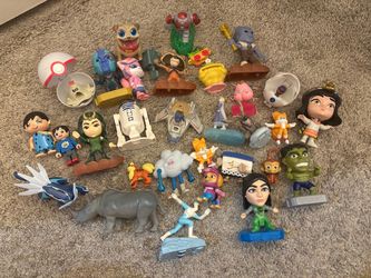 Large Lot of Mixed Mini Toy Figures