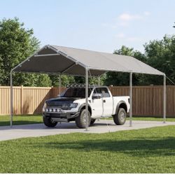 New In Box! 10x20 Carport( White /grey