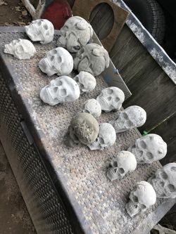 Cement skulls