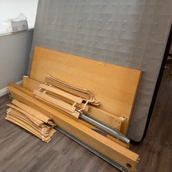 IKEA Queen Bed Frame and Mattress (with Springbox)