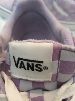 Vans Sneakers Purple White Checkerboard