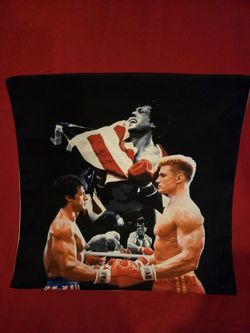 17" By 17" Rocky Vs Drago Pillow Case