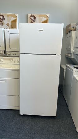 White top freezer fridge