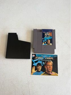 Nintendo NES Star Trek 25th Anniversary game with man