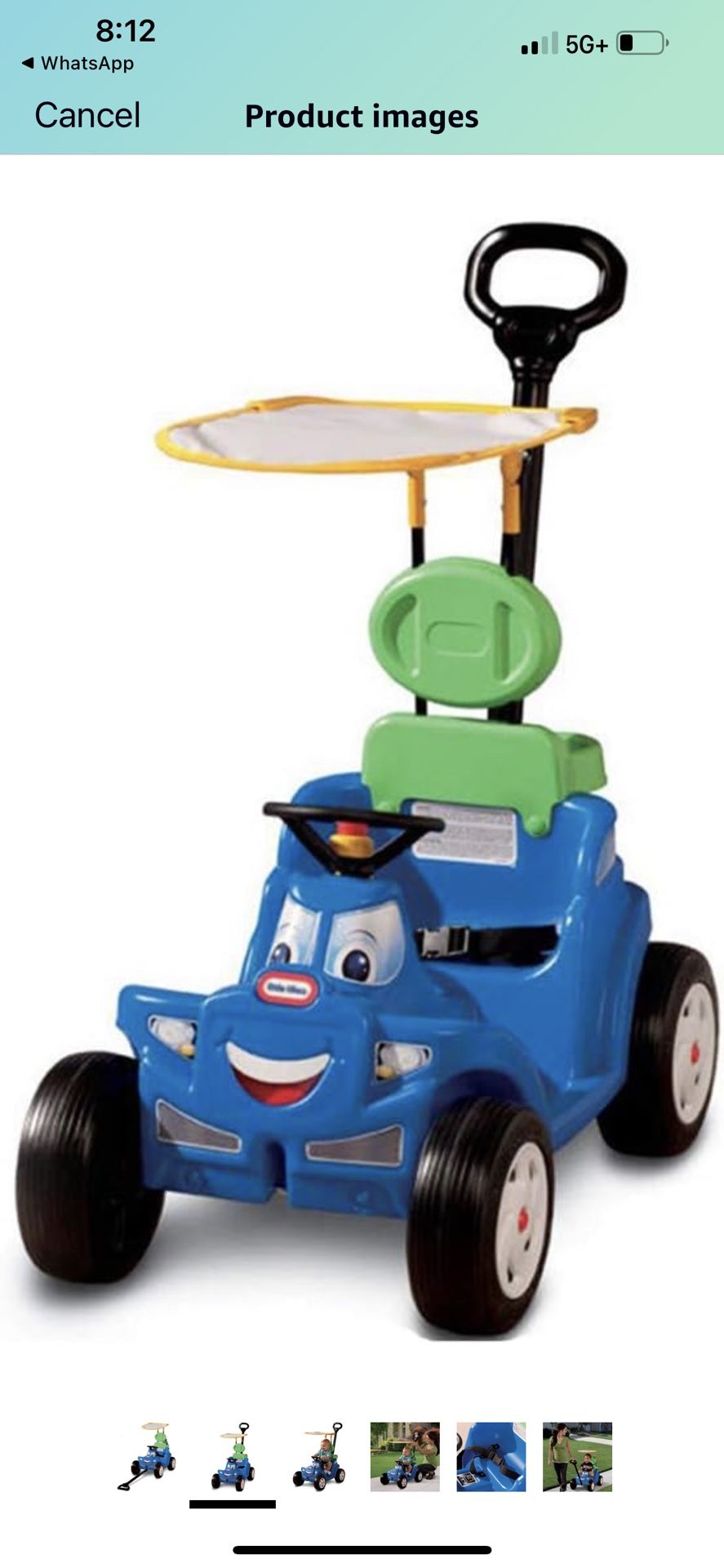 Deluxe 2-in-1 Cozy Roadster - Little Tikes- Kids Car