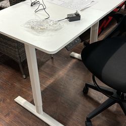 Electric Desk White Fully Assembled 